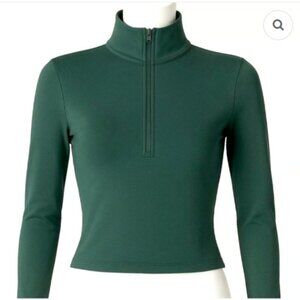 ALO Yoga Softsculpt 1/4 Zip Longsleeve NWT Clover Green